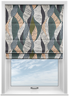 Anthurium, Camomile - Roman Blind